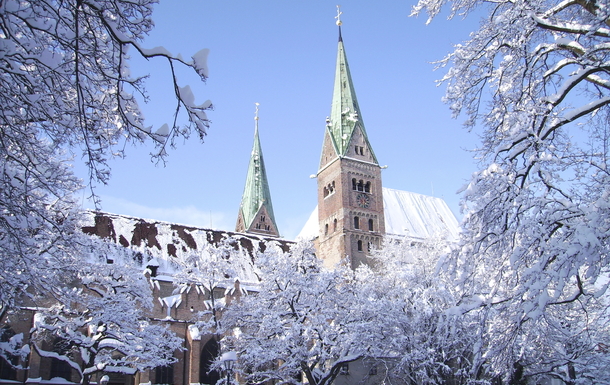 Dom Augsburg im Winter