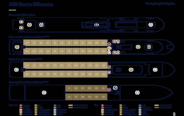 Deckplan MS Porto Mirante