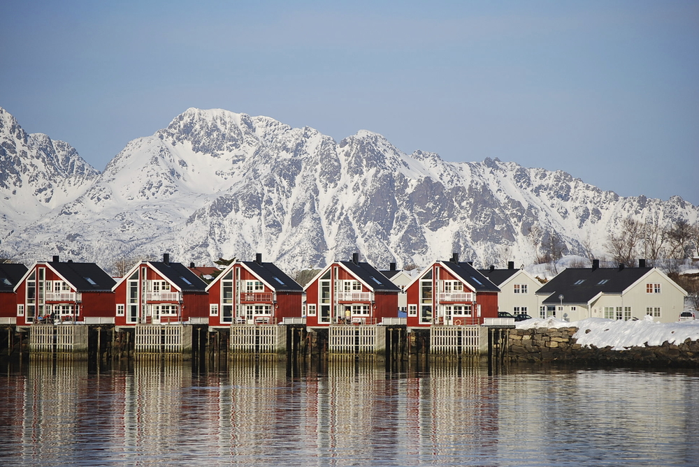 Svolvaer Fischerhäuser Norwegen