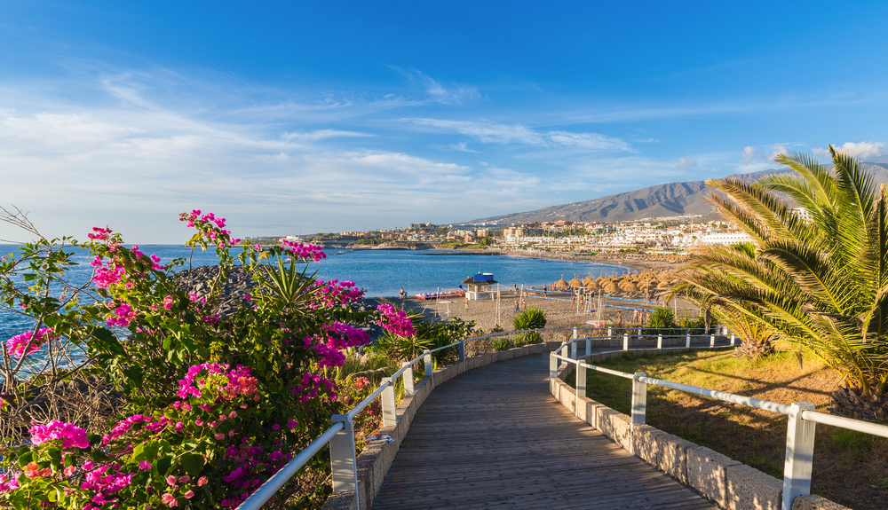 Playa de Fañabé an der Costa Adeje auf Teneriffa
