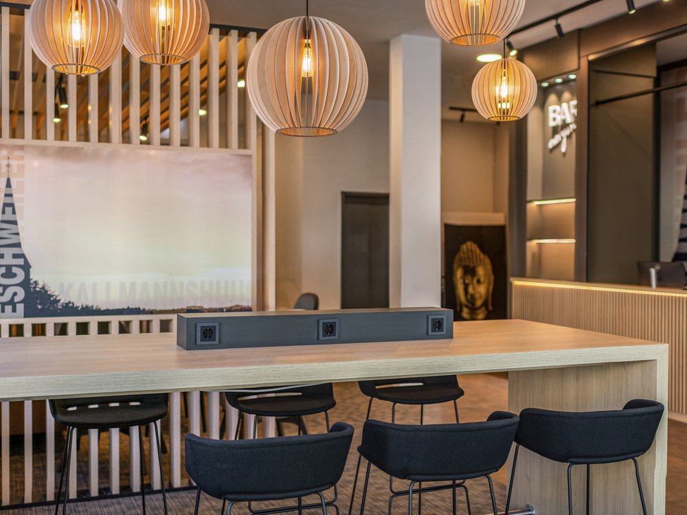 Lobby des B&B Hotel Eschweiler