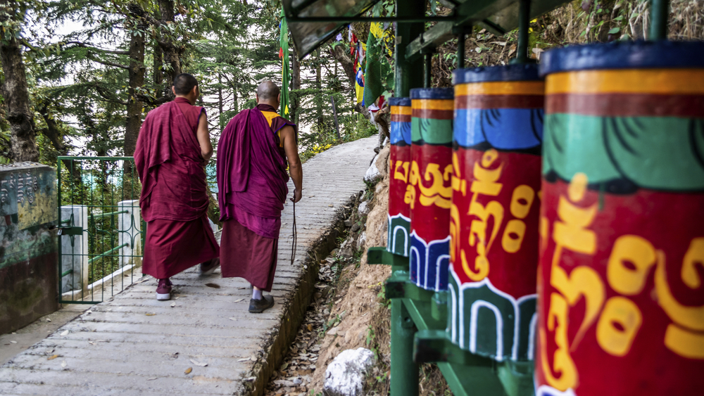 Tibetische Mönche in Dharamsala