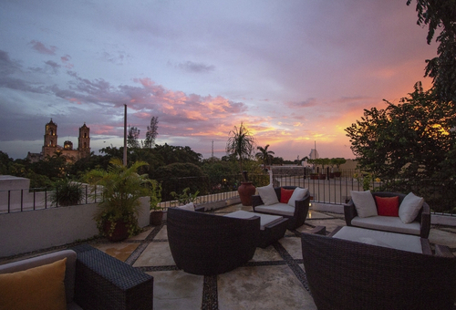 Dachterrasse des Hotel Mesón del Marqués