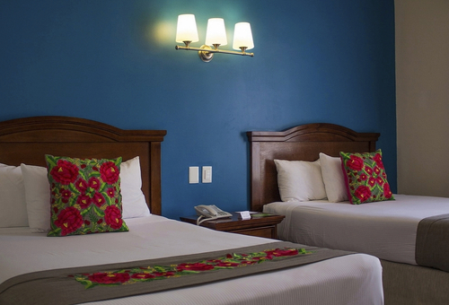 Doppelzimmer des Plaza Campeche Hotel