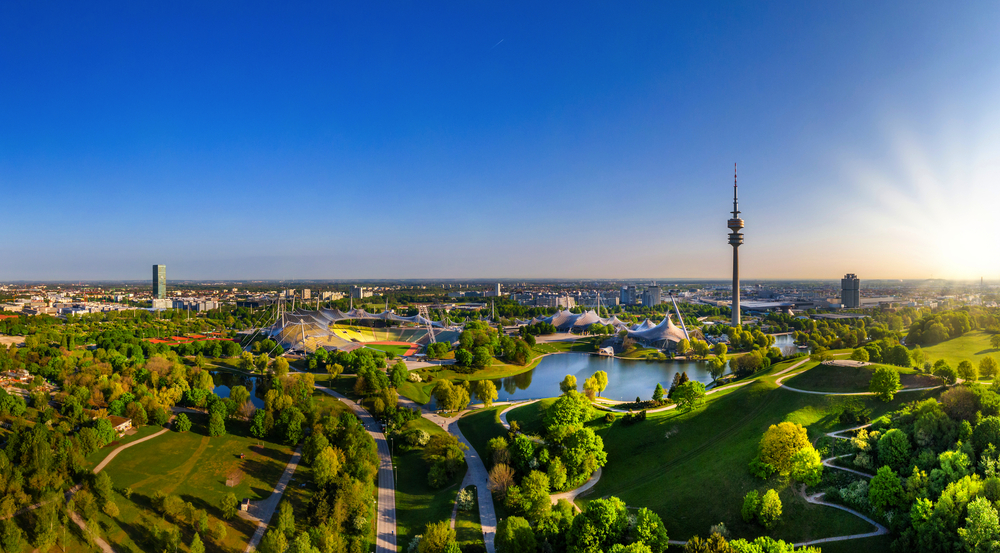 Olympic Park in Munich, Bavaria, Germany