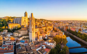 Luftansicht von Girona