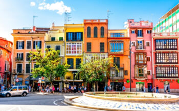 bunte Fassaden von Palma de Mallorca