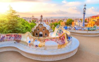 Park Guell in Barcelona, Spanien
